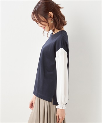 Petit Honfleur 切替スリーブプルオーバー_subthumb_1