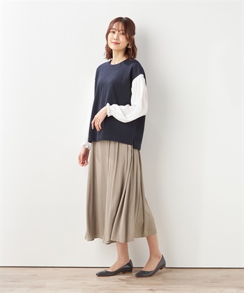 Petit Honfleur 切替スリーブプルオーバー_subthumb_8