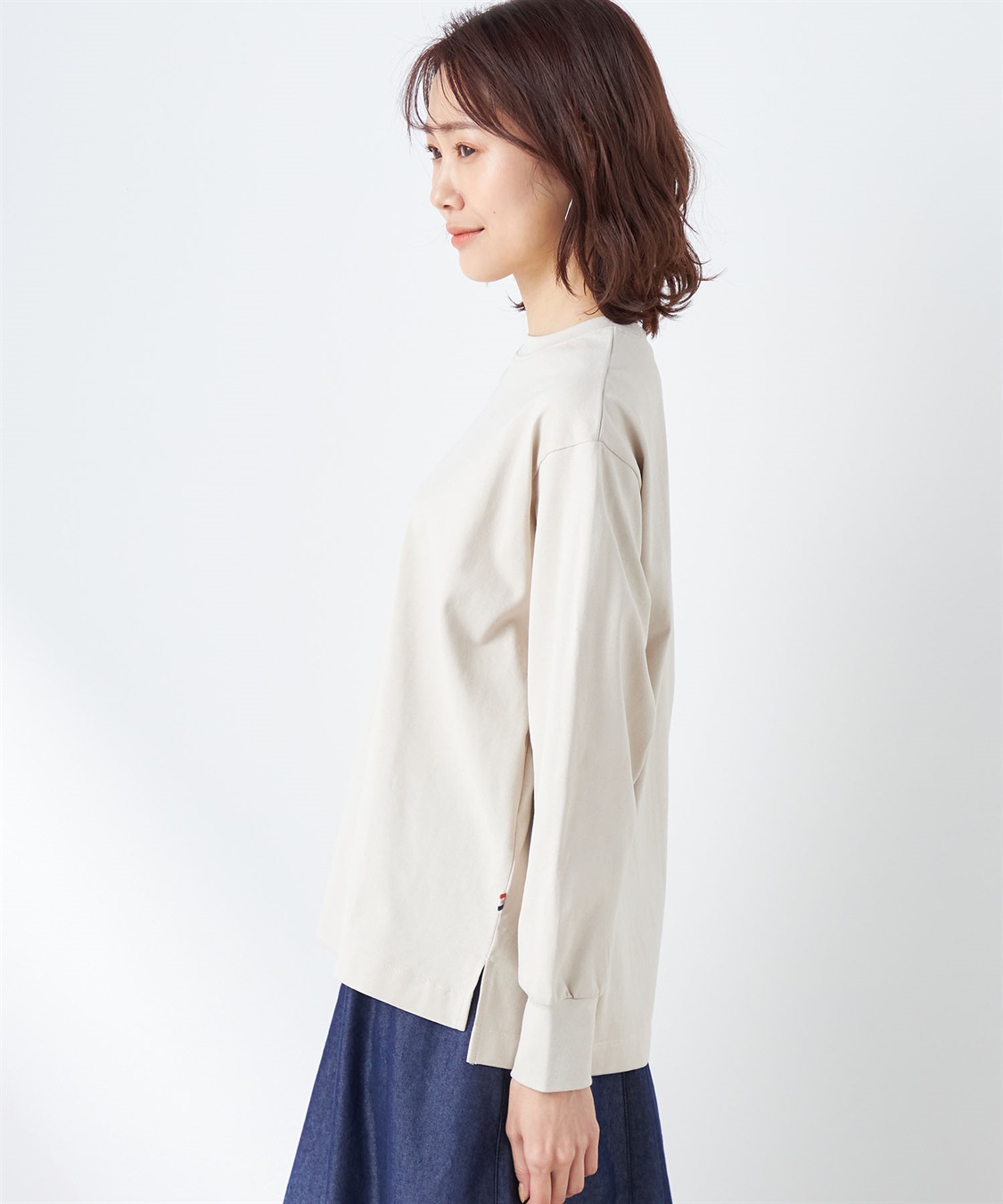 Petit Honfleur モックネックTシャツ_sub_1