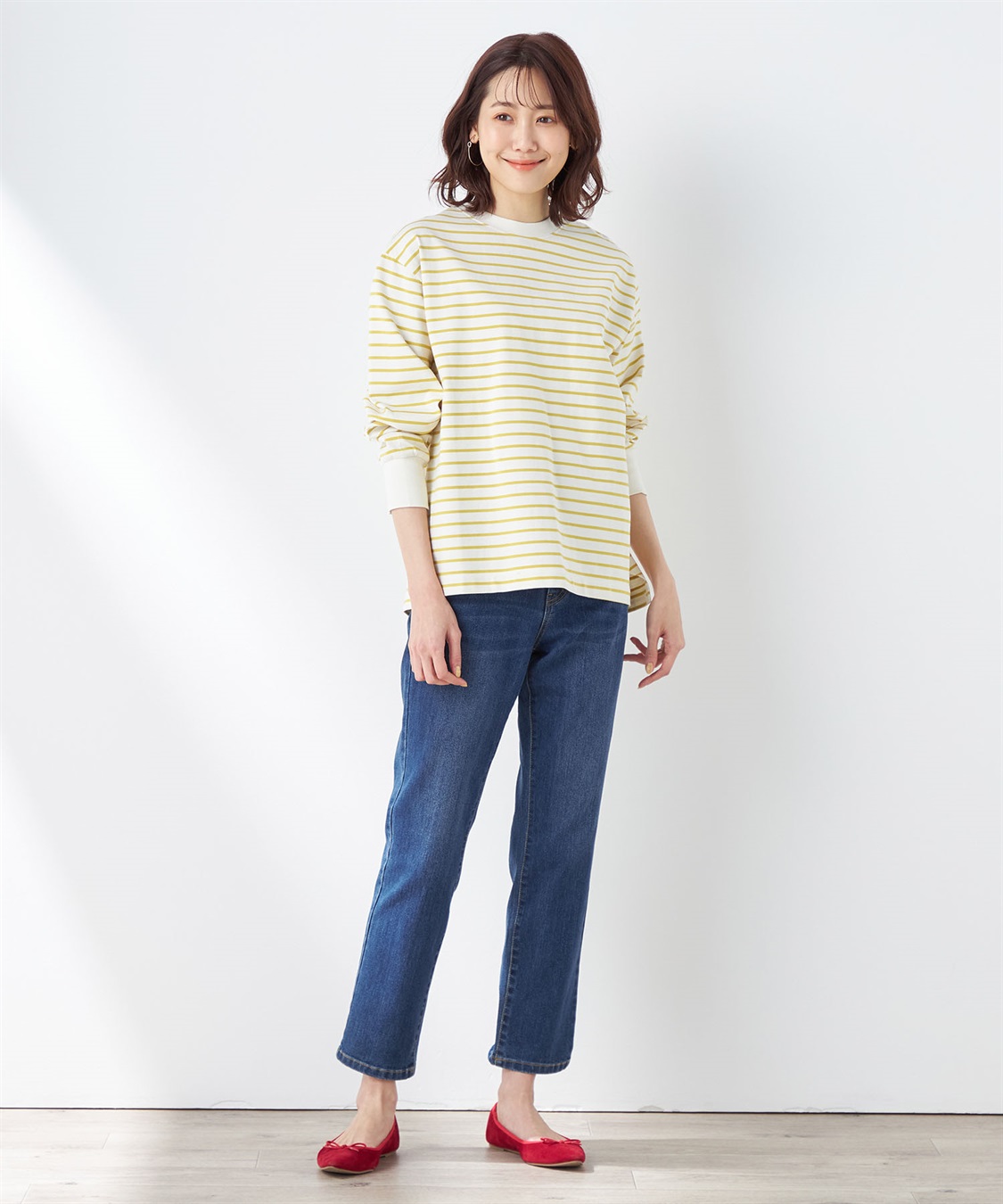 Petit Honfleur モックネックボーダーTシャツ_sub_7