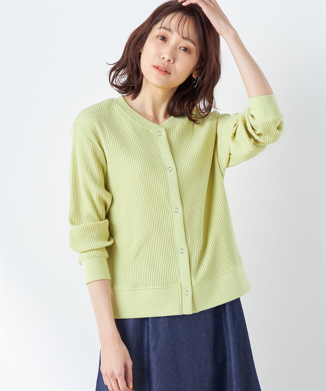 Petit Honfleur スナップボタンカーディガン_sub_1