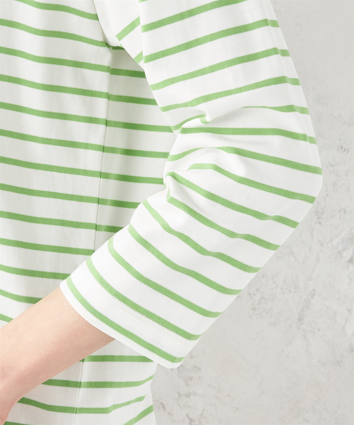 Petit Honfleur パネルボーダーTシャツ_sub_4