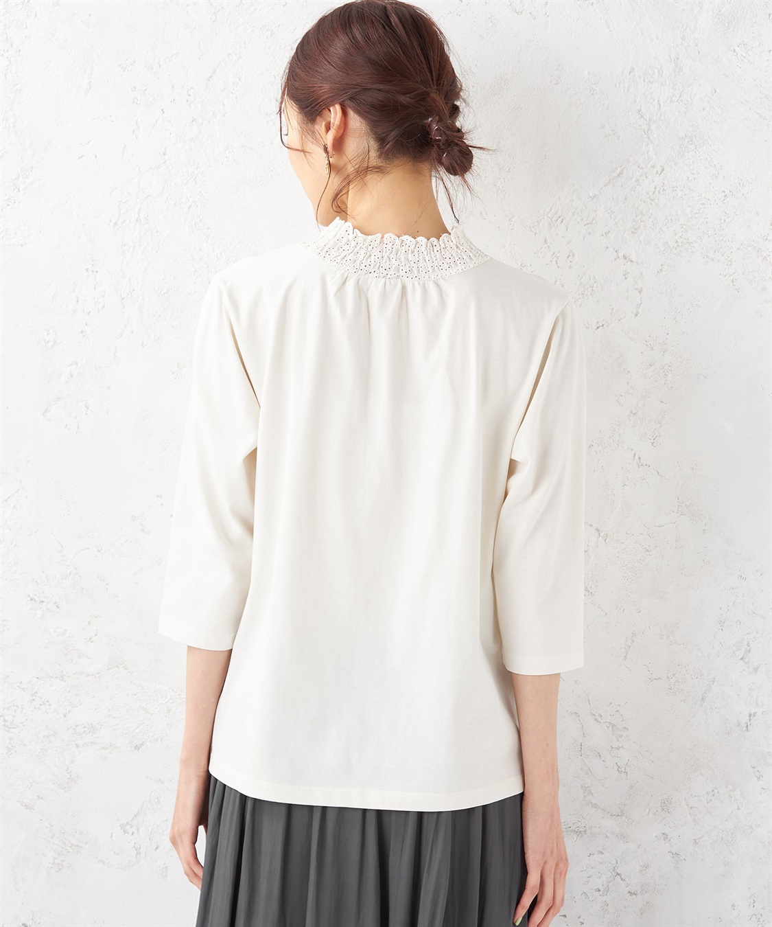 Petit Honfleur レースシャーリングプルオーバー_sub_2