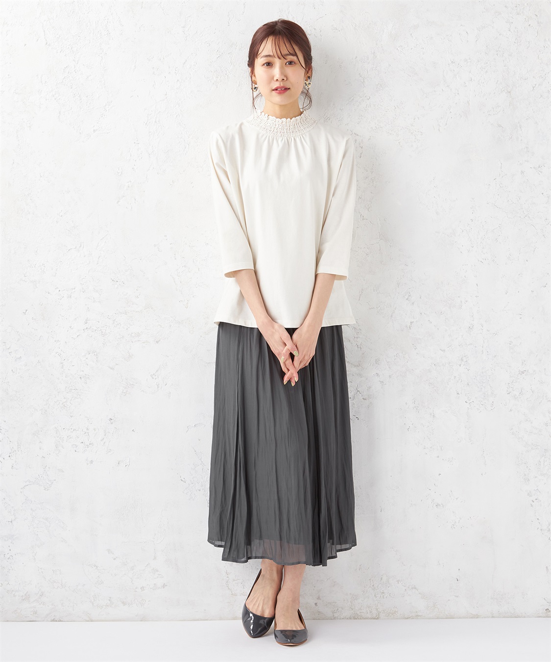 Petit Honfleur レースシャーリングプルオーバー_sub_7