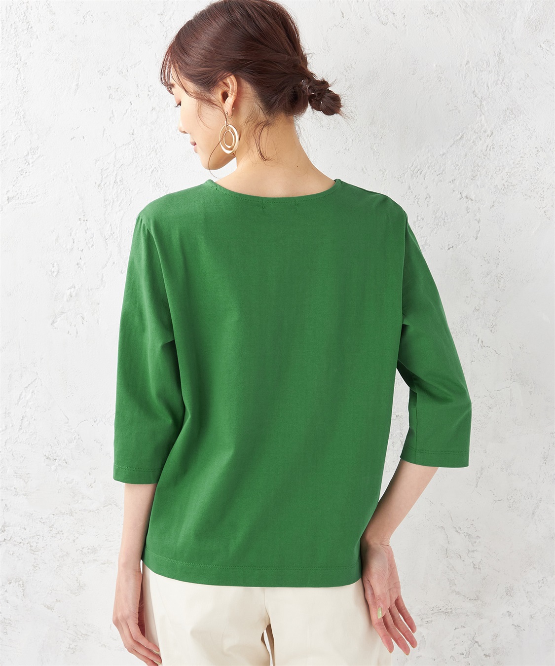 Petit Honfleur ボタンアクセントプルオーバー_sub_2