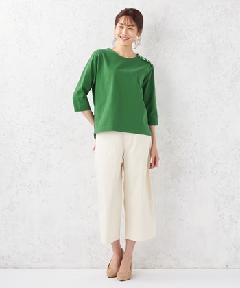 Petit Honfleur ボタンアクセントプルオーバー_subthumb_7