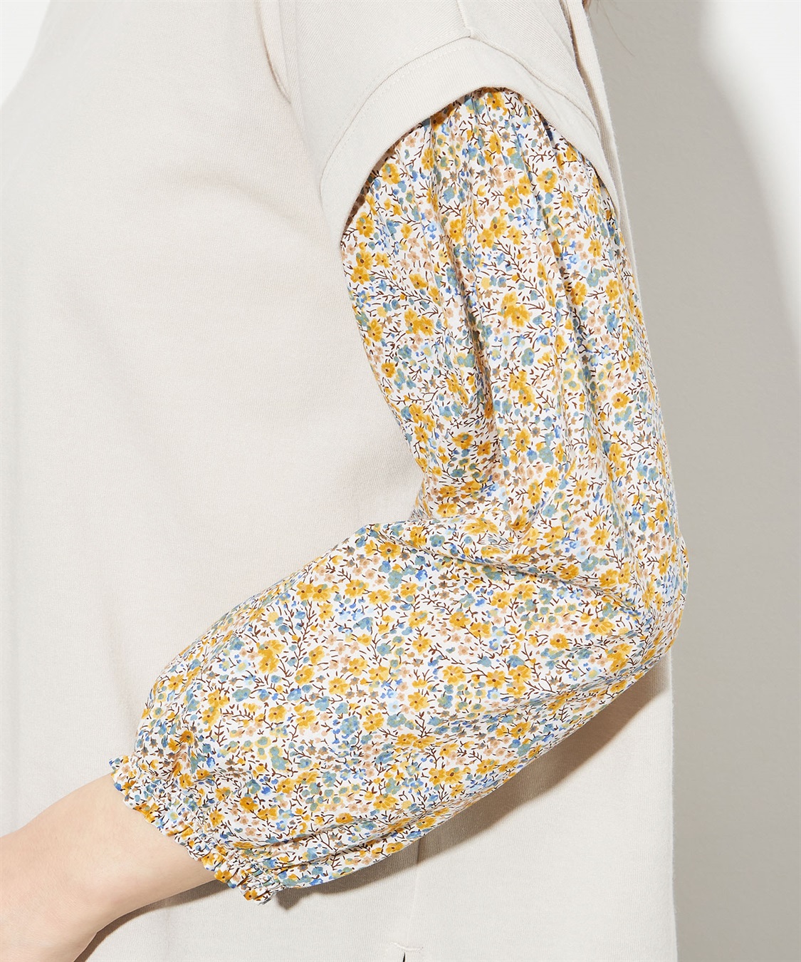 Petit Honfleur リバティプリント切替プルオーバー_sub_5