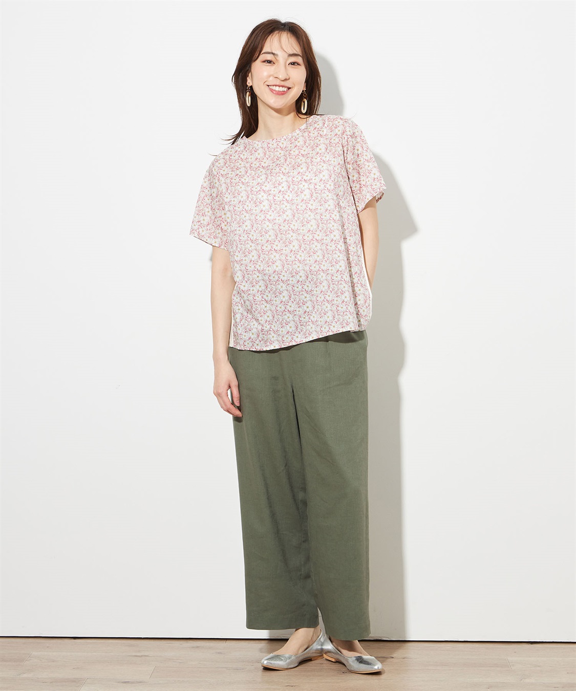 Petit Honfleur リバティプリントフロント切替プルオーバー_sub_8