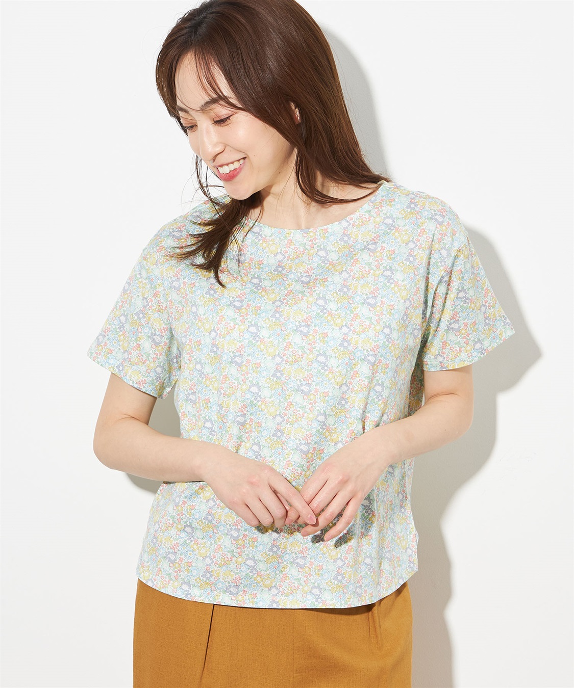 Petit Honfleur リバティプリントプルオーバー_sub_1