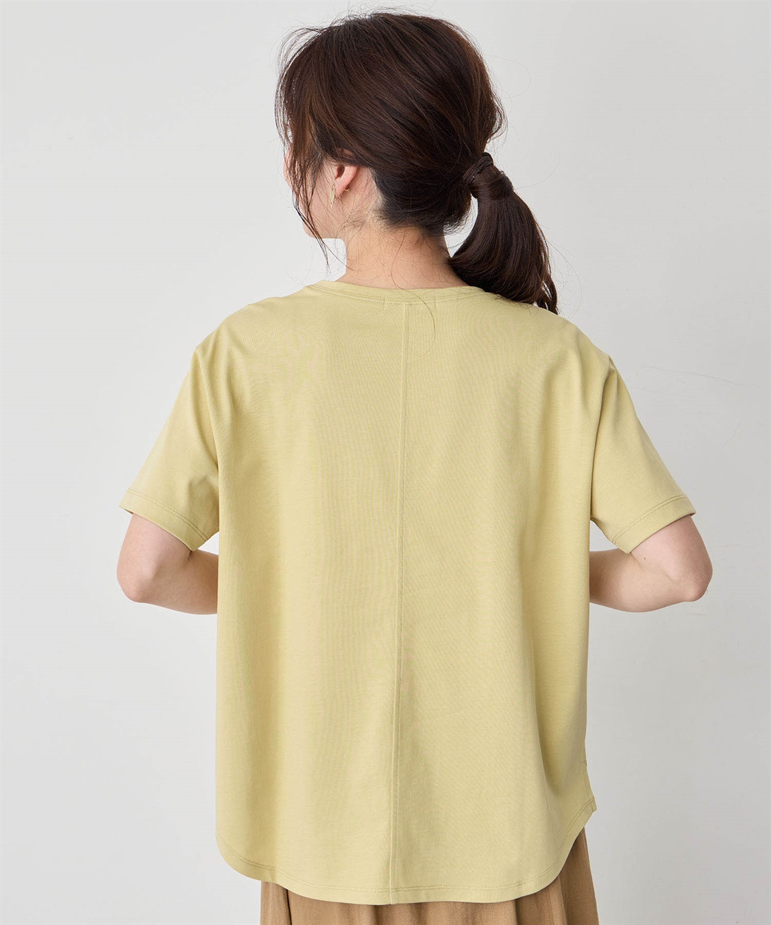 Petit Honfleur 【冷感・UVカット】ラウンドヘムTシャツ_sub_4