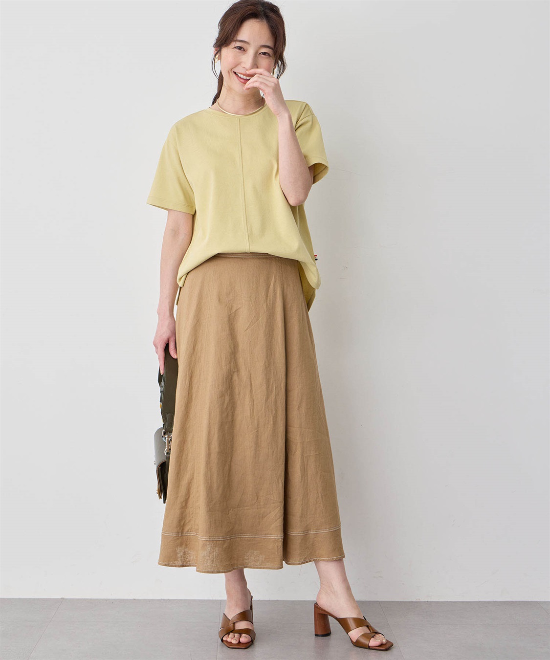 Petit Honfleur 【冷感・UVカット】ラウンドヘムTシャツ_sub_8