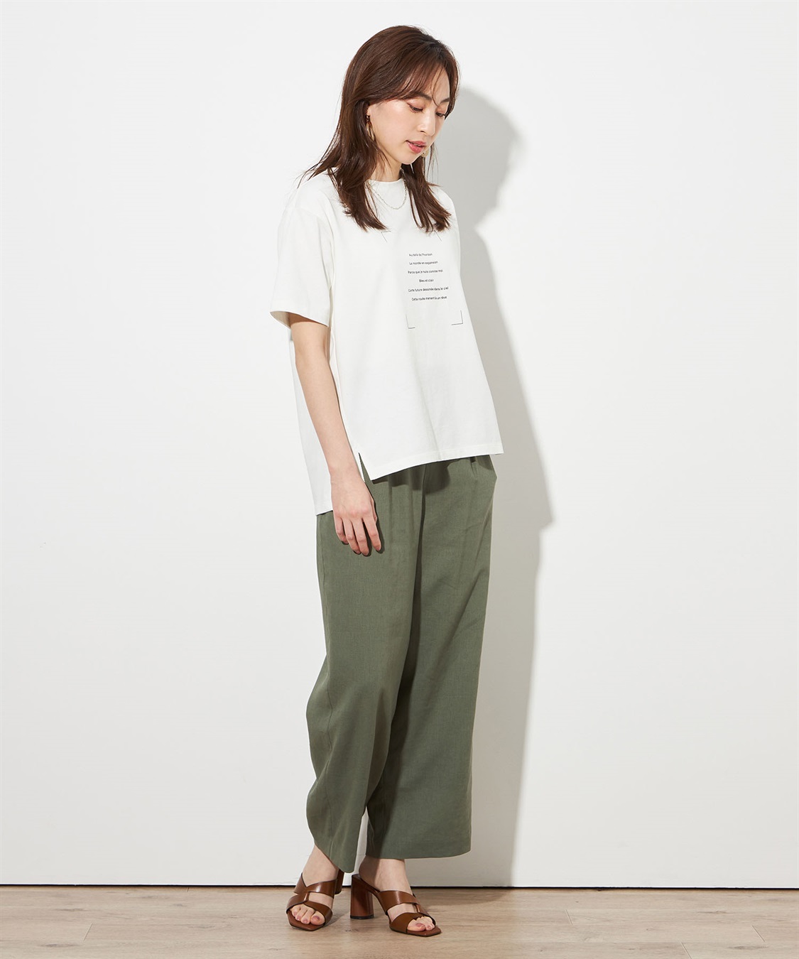 Petit Honfleur 【接触冷感】クーラータッチロゴＴシャツ_sub_7