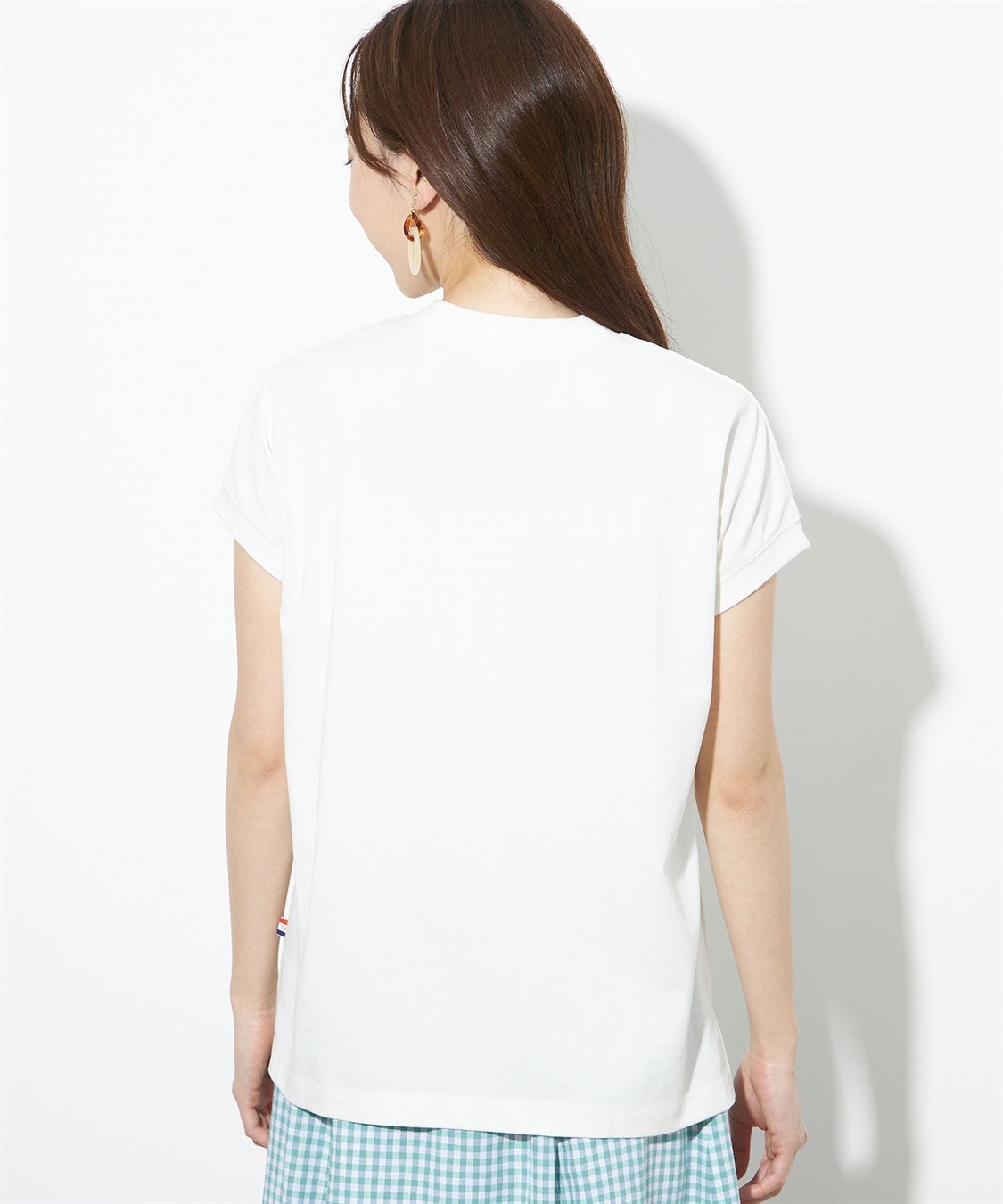 接触冷感】クーラータッチモックネックＴシャツ Petit Honfleur