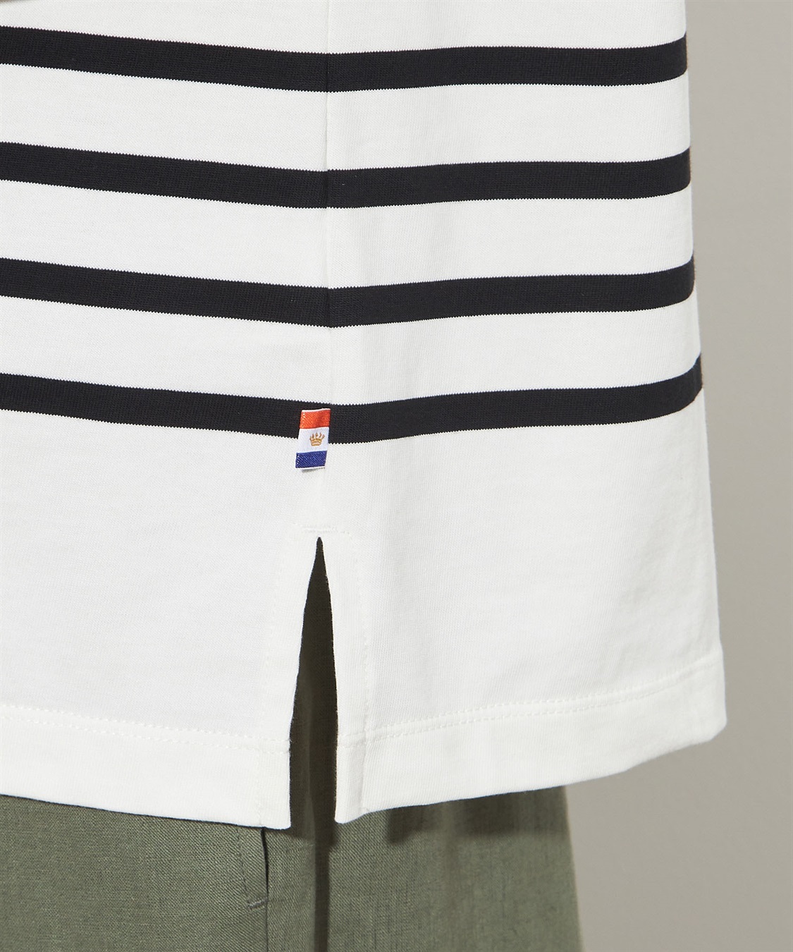 Petit Honfleur 【接触冷感】クーラータッチボーダーモックネックＴシャツ_sub_5