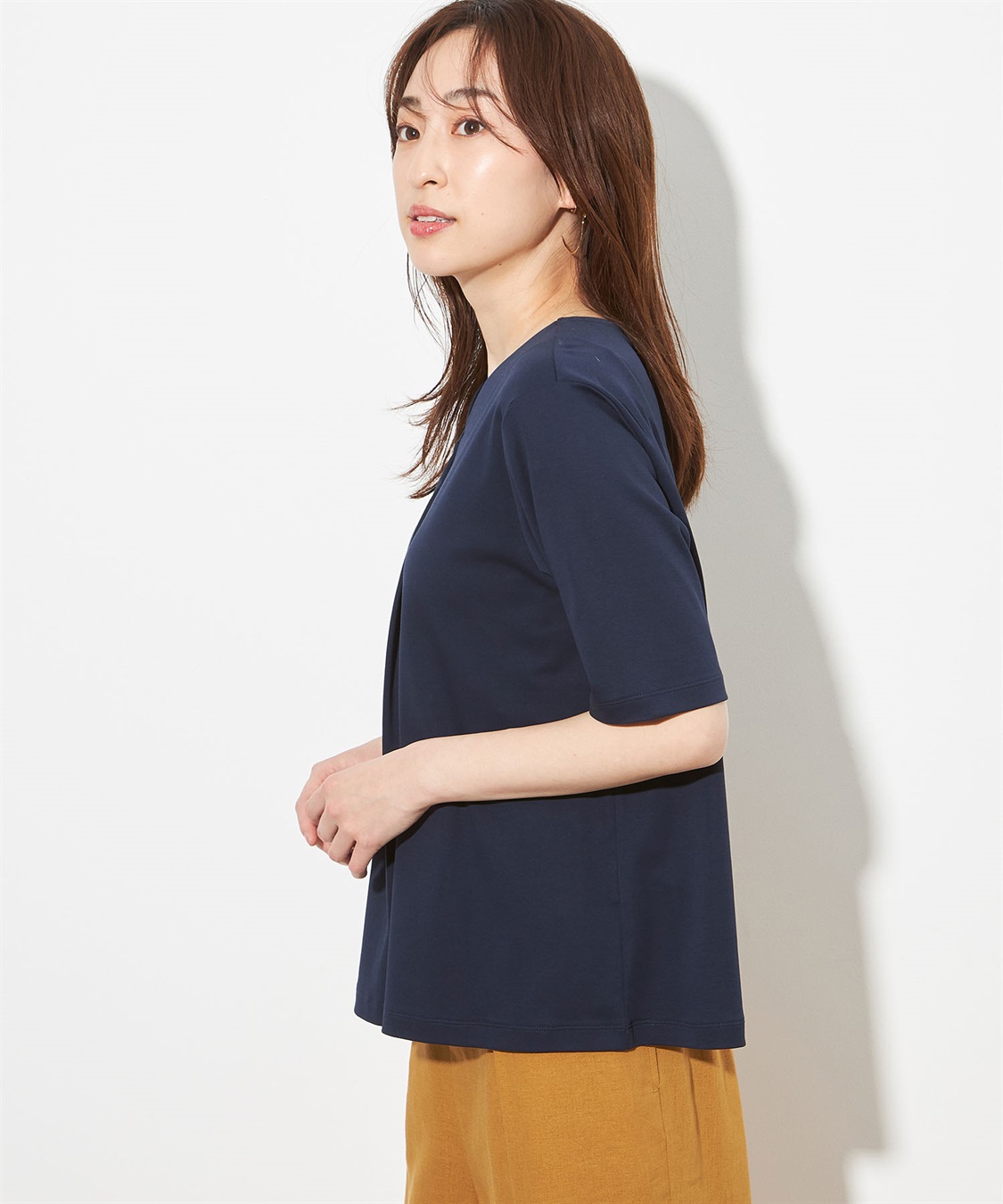 Petit Honfleur 【接触冷感】さらさらタックプルオーバー_sub_1