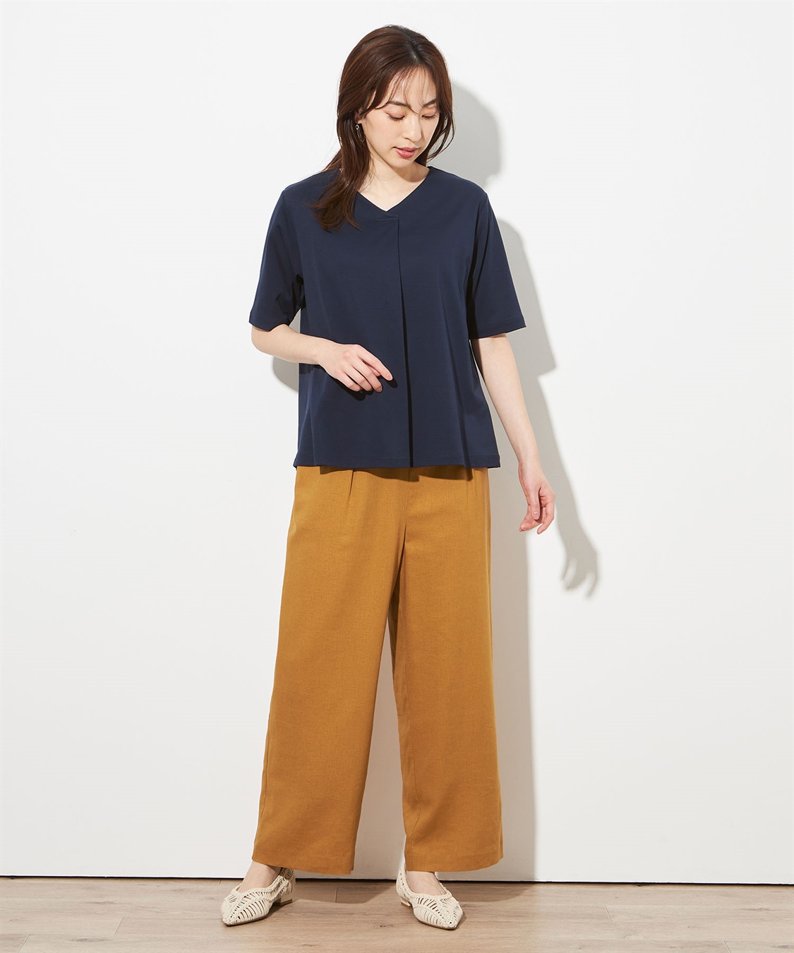 Petit Honfleur 【接触冷感】さらさらタックプルオーバー_sub_7