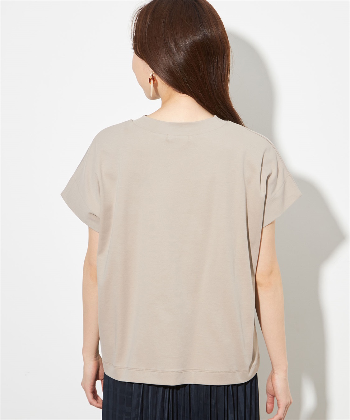 Petit Honfleur 【接触冷感】さらさらモックネックプルオーバー_sub_2