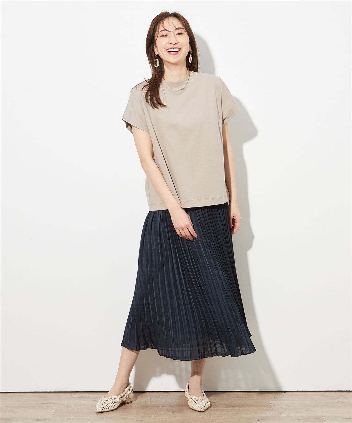 Petit Honfleur 【接触冷感】さらさらモックネックプルオーバー_sub_7