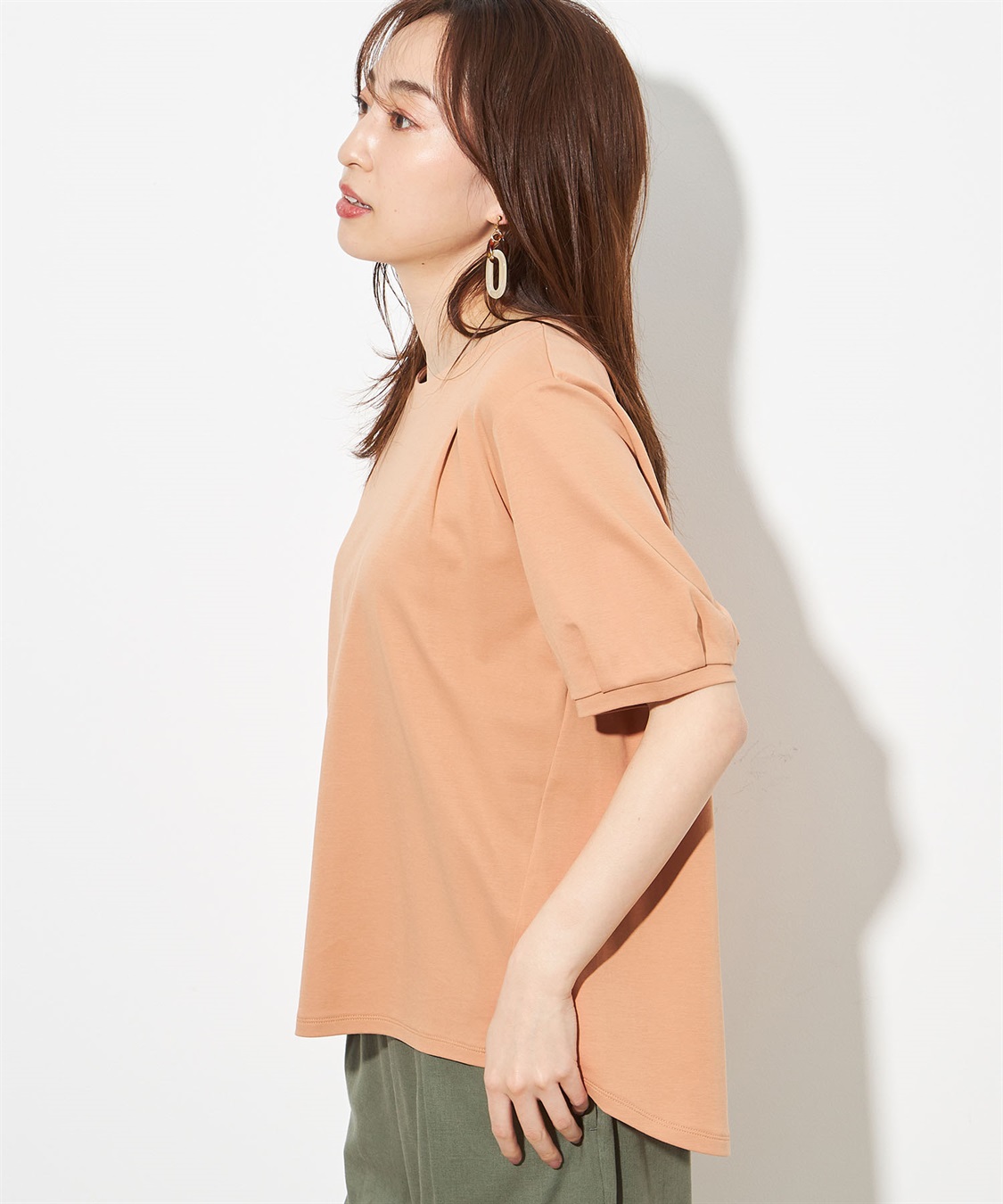 Petit Honfleur 【接触冷感】さらさらパールボタンプルオーバー_sub_1