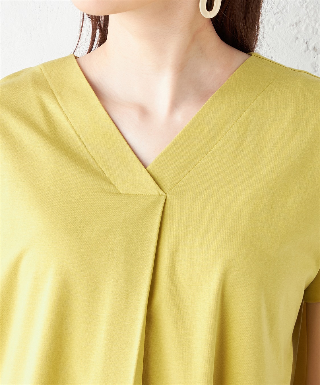 Petit Honfleur 【接触冷感】VネックTシャツ_sub_4