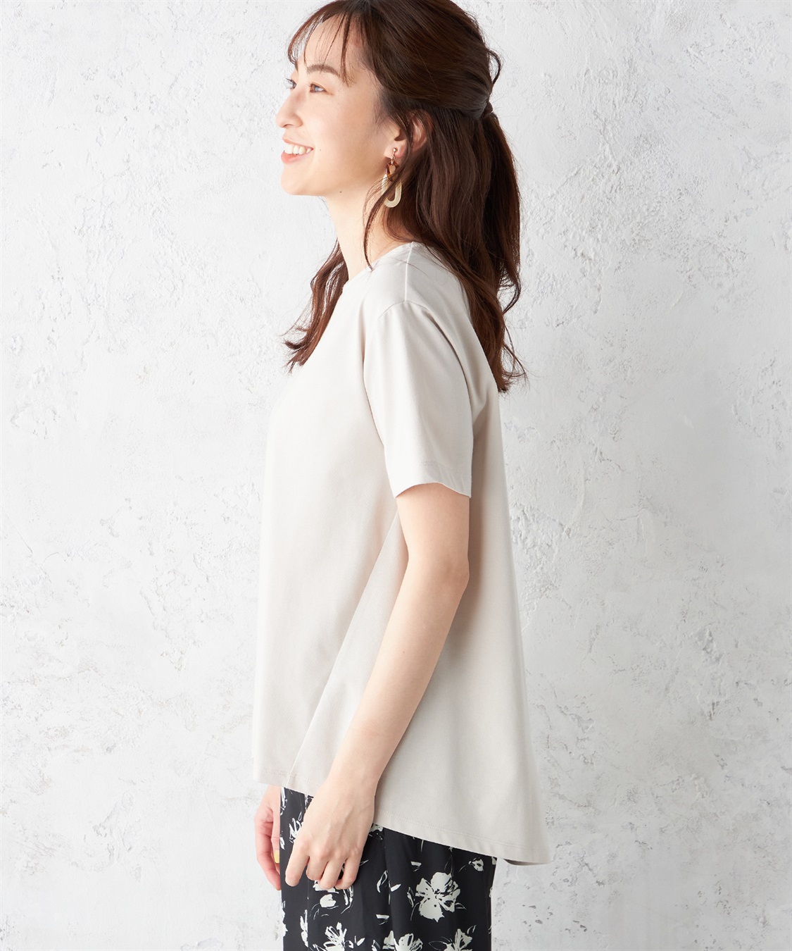 Petit Honfleur 汗じみ防止後タックAラインプルオーバー_sub_2