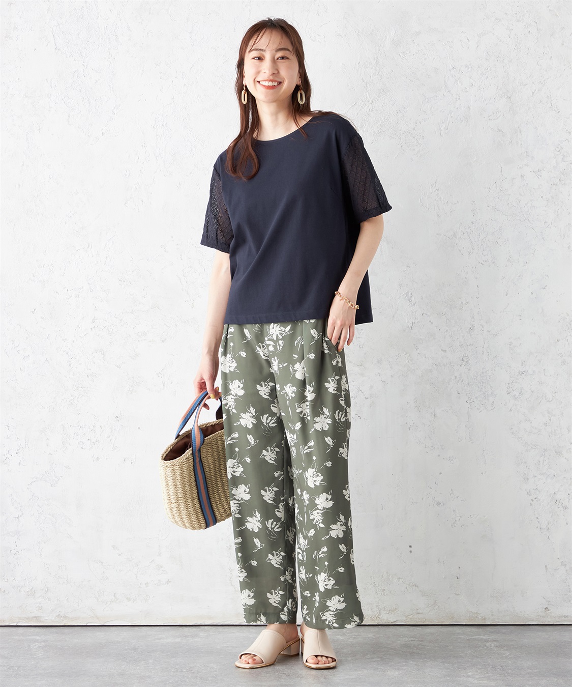 Petit Honfleur 切替スリーブプルオーバー_sub_7