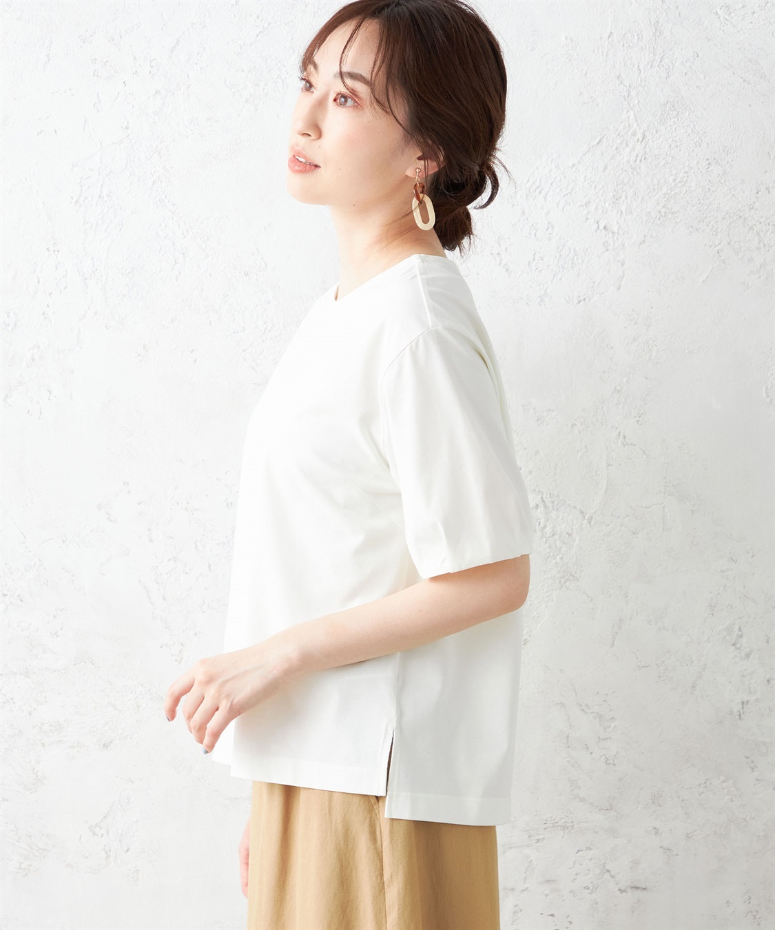 Petit Honfleur 【接触冷感】【UV対策】ナノファインタックプルオーバー_sub_1