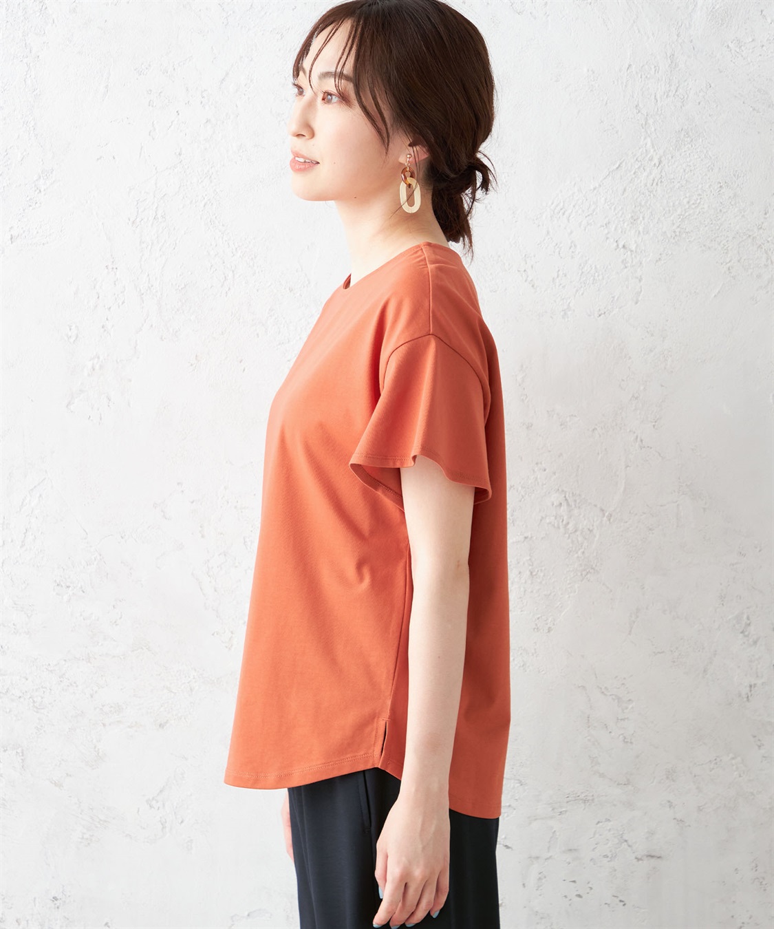 Petit Honfleur 【接触冷感】【UV対策】ナノファインフレアスリーブプルオーバー_sub_1