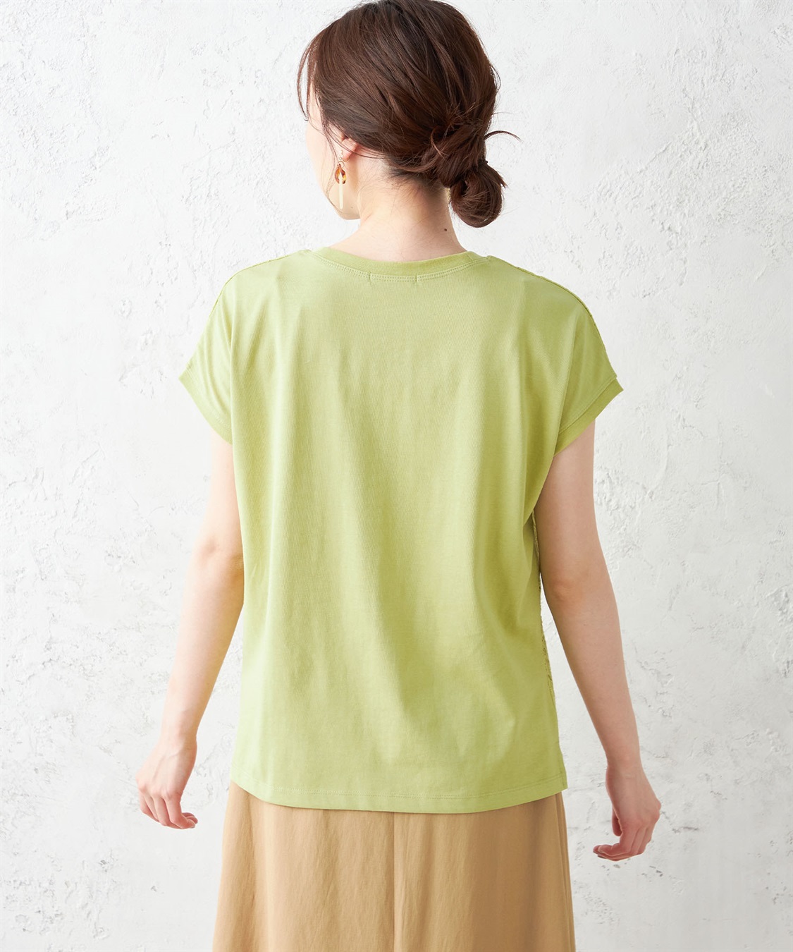 Petit Honfleur フロントレースモックネックプルオーバー_sub_2