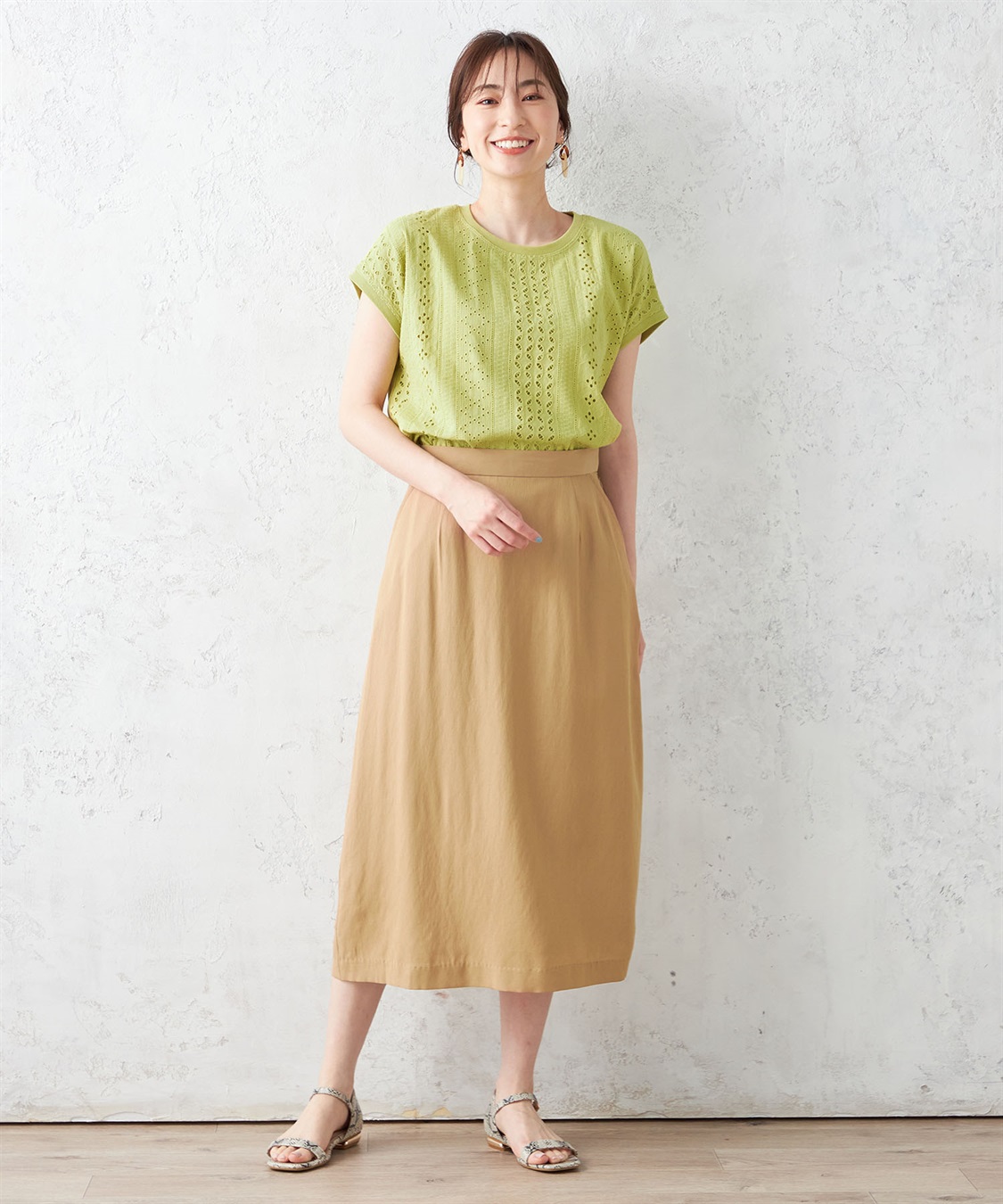 Petit Honfleur フロントレースモックネックプルオーバー_sub_7