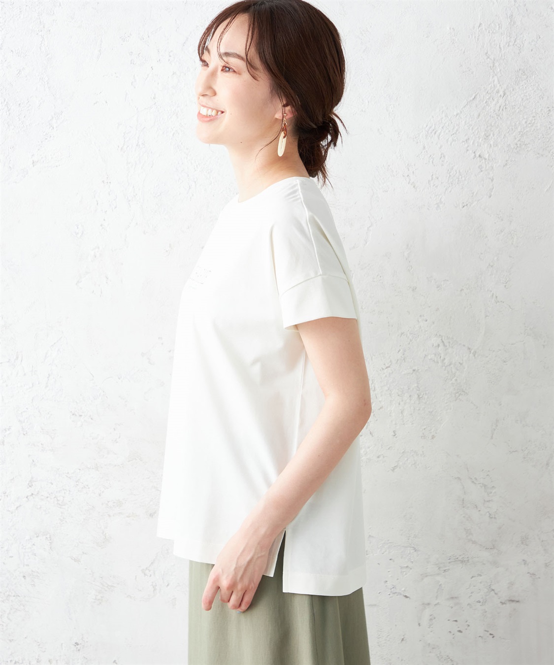 Petit Honfleur 【接触冷感】【UV対策】ナノファインロゴプルオーバー_sub_1