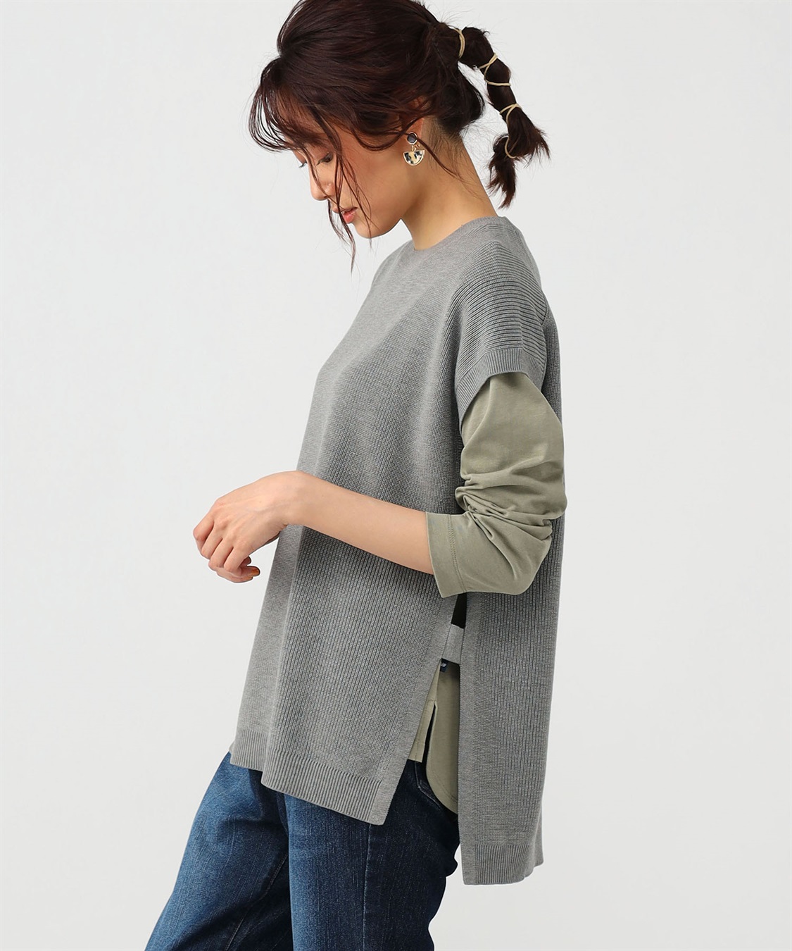 Petit Honfleur 畔編みニットベスト_sub_2