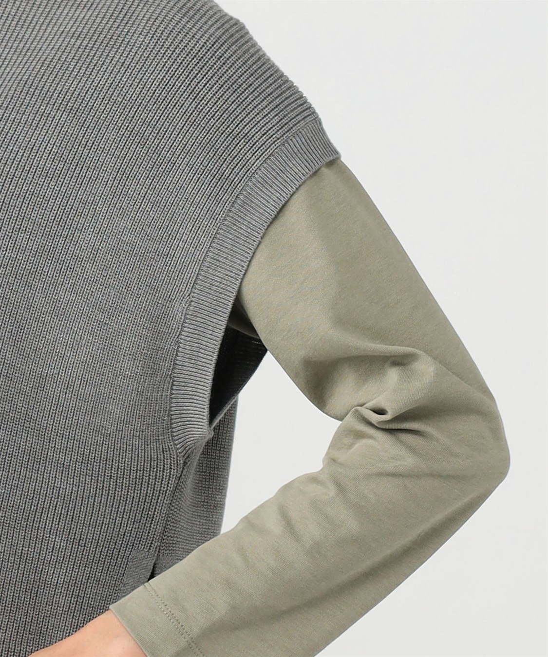 Petit Honfleur 畔編みニットベスト_sub_5