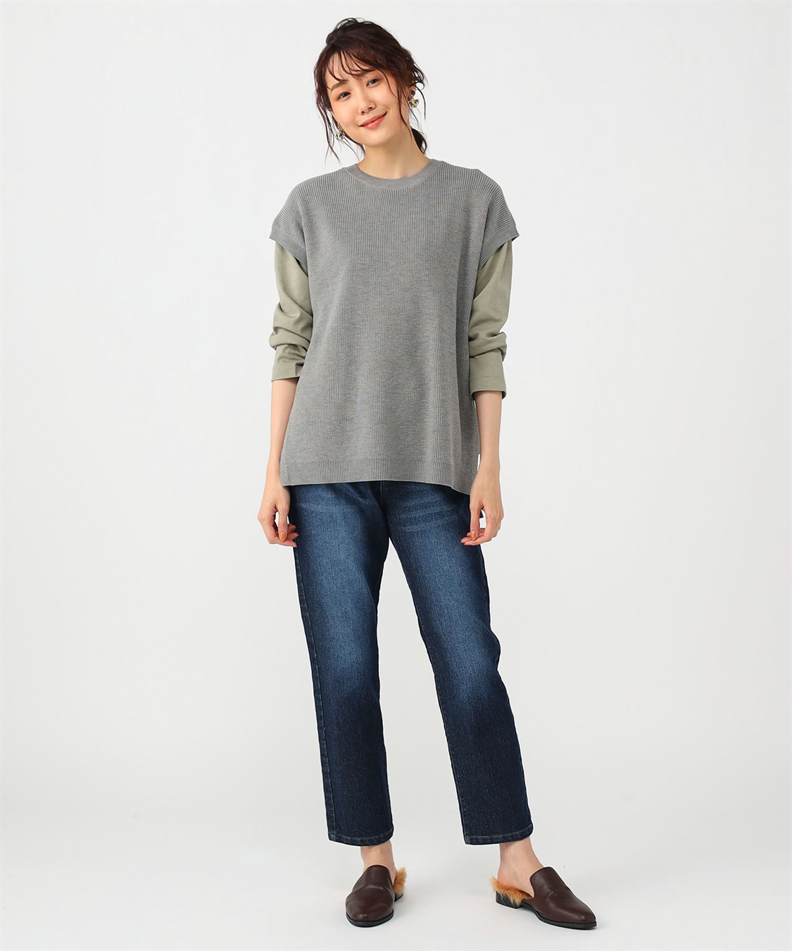 Petit Honfleur 畔編みニットベスト_sub_8