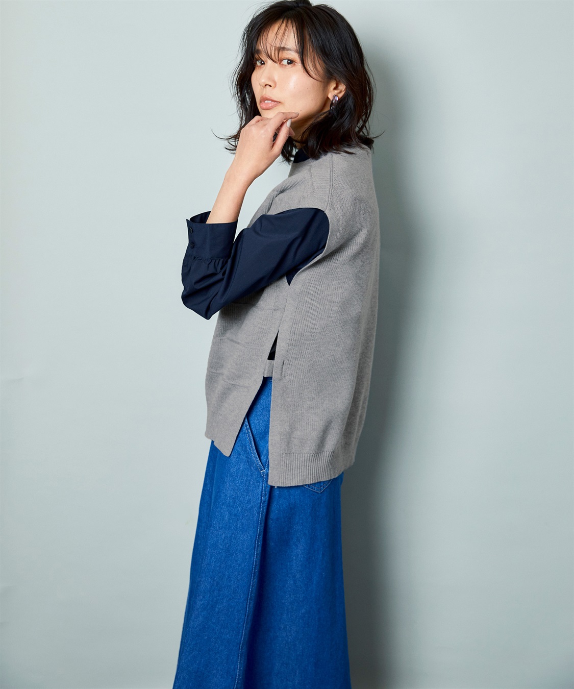 Petit Honfleur 畔編みニットベスト_sub_12