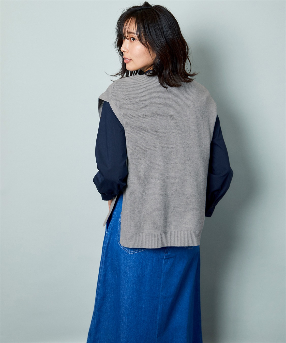 Petit Honfleur 畔編みニットベスト_sub_13