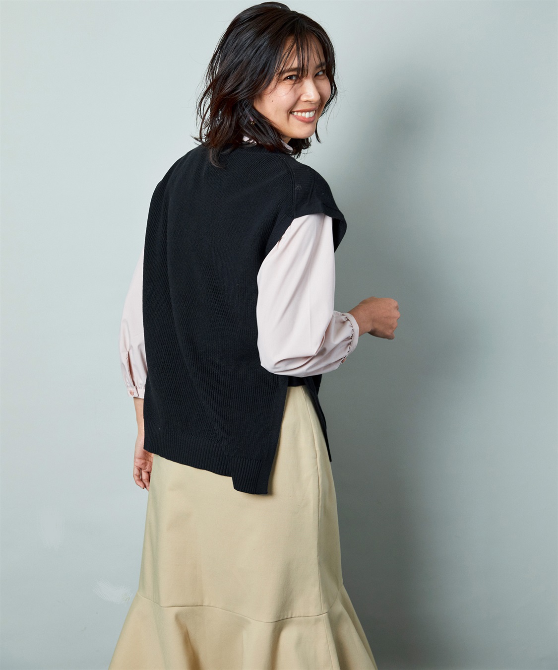 Petit Honfleur 畔編みニットベスト_sub_16