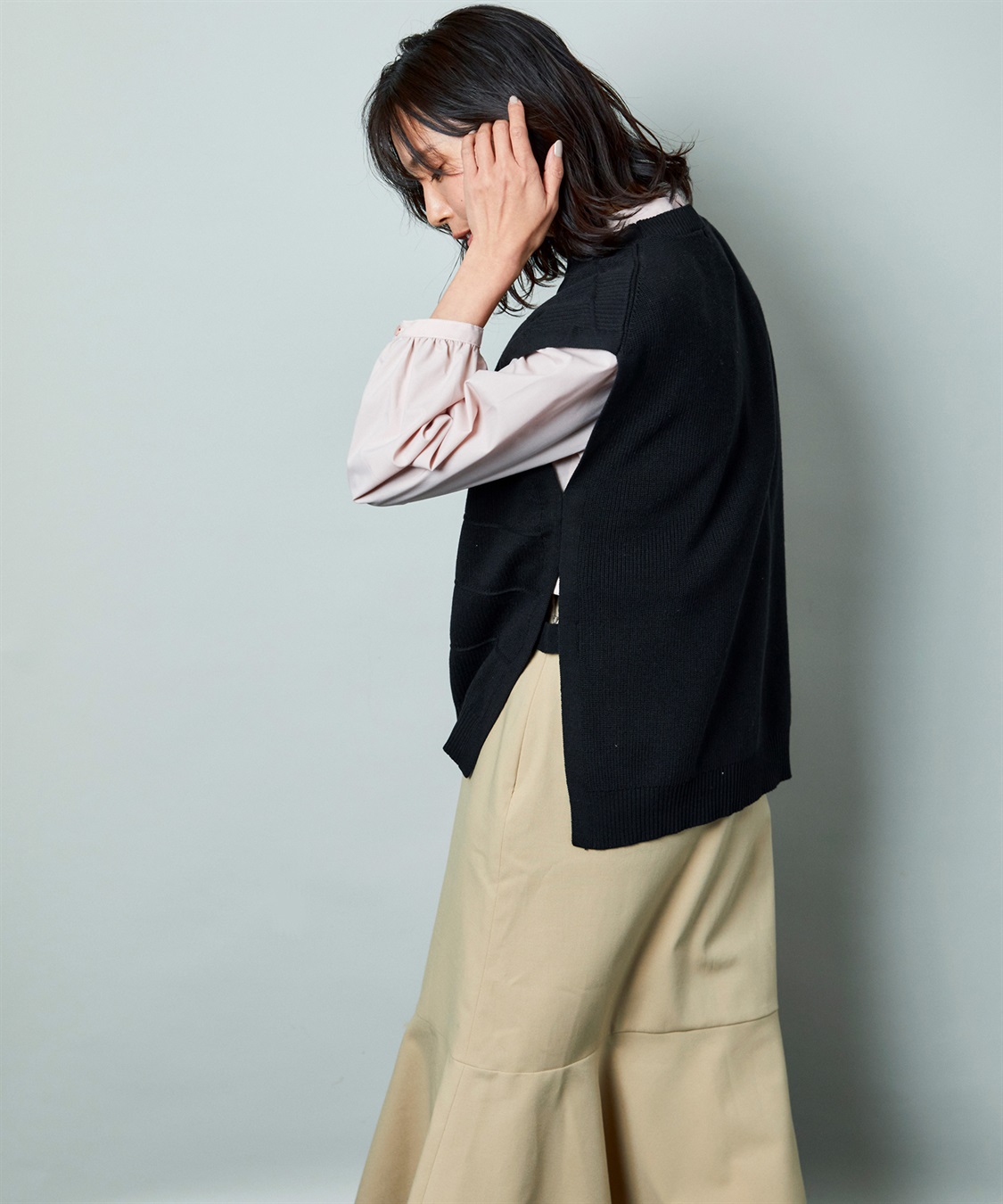 Petit Honfleur 畔編みニットベスト_sub_17