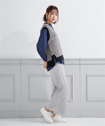 Petit Honfleur ジャガードニットベスト_subthumb_7