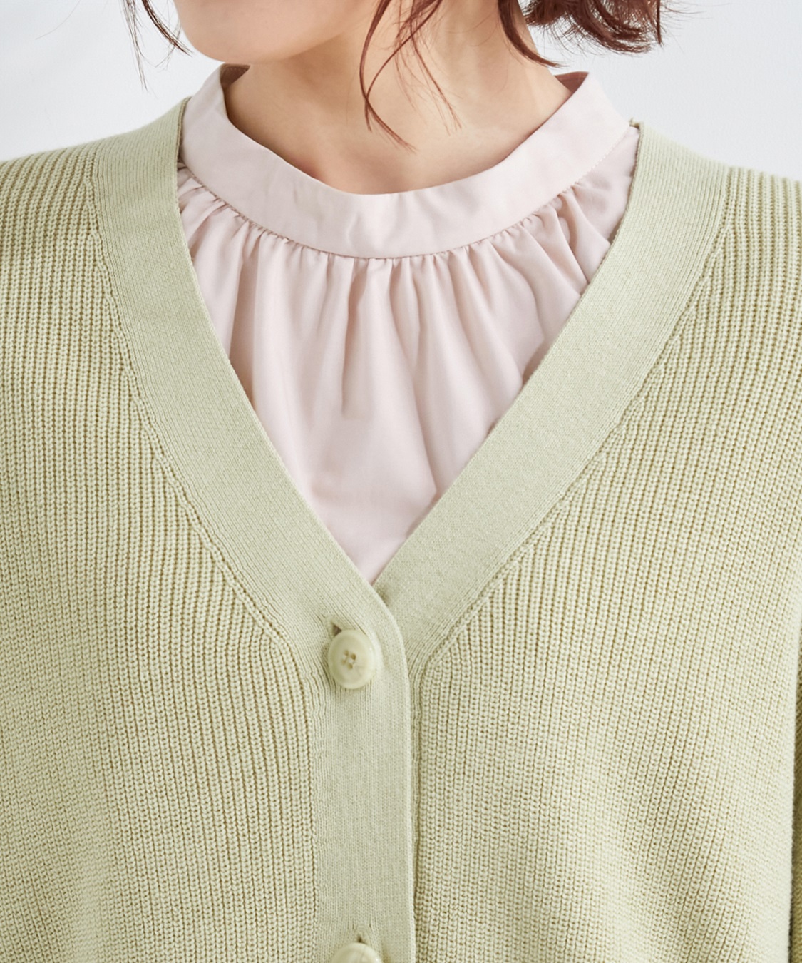 Petit Honfleur 畔編みニットカーディガン_sub_4