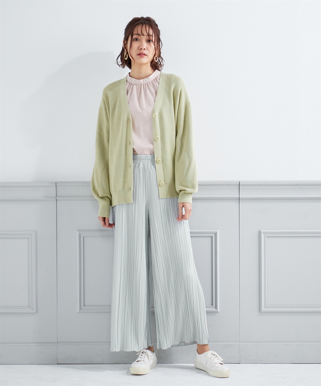 Petit Honfleur 畔編みニットカーディガン_sub_8