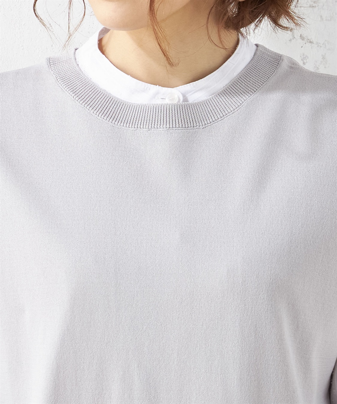 Petit Honfleur ウォッシャブルサイドスリットニットベスト_sub_3