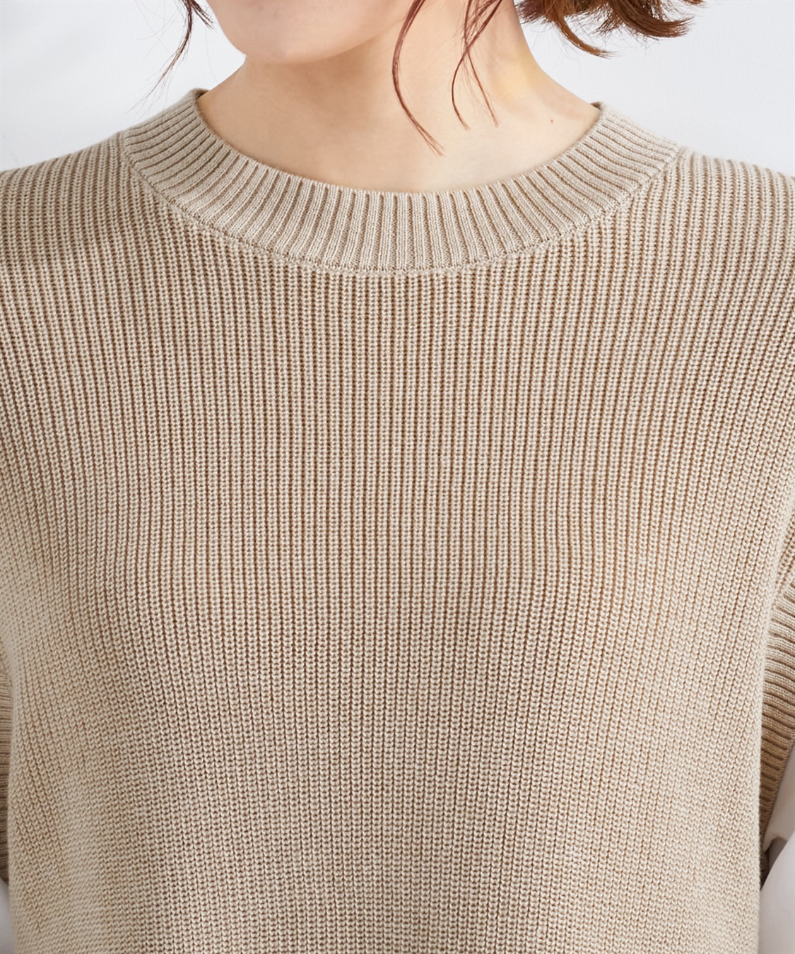 Petit Honfleur レイヤード風ニットプルオーバー_sub_3