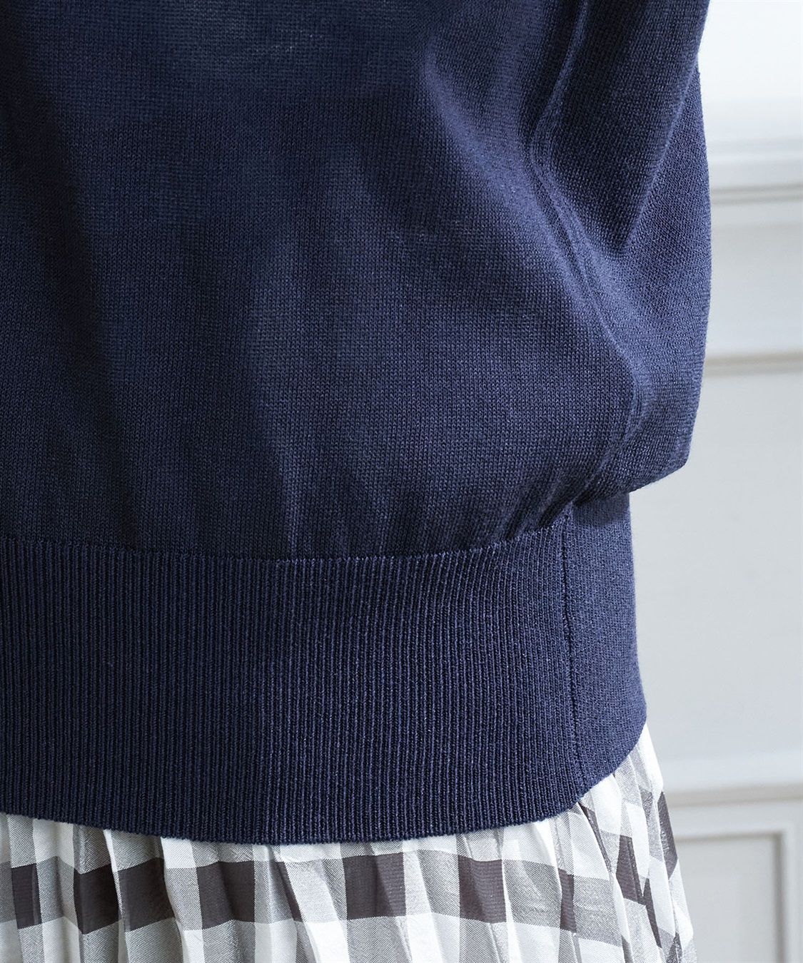 Petit Honfleur 【接触冷感・ウォッシャブル】透かし柄カーディガン_sub_6