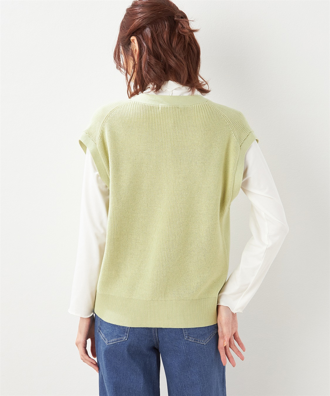 Petit Honfleur 畦編みニットベスト_sub_2