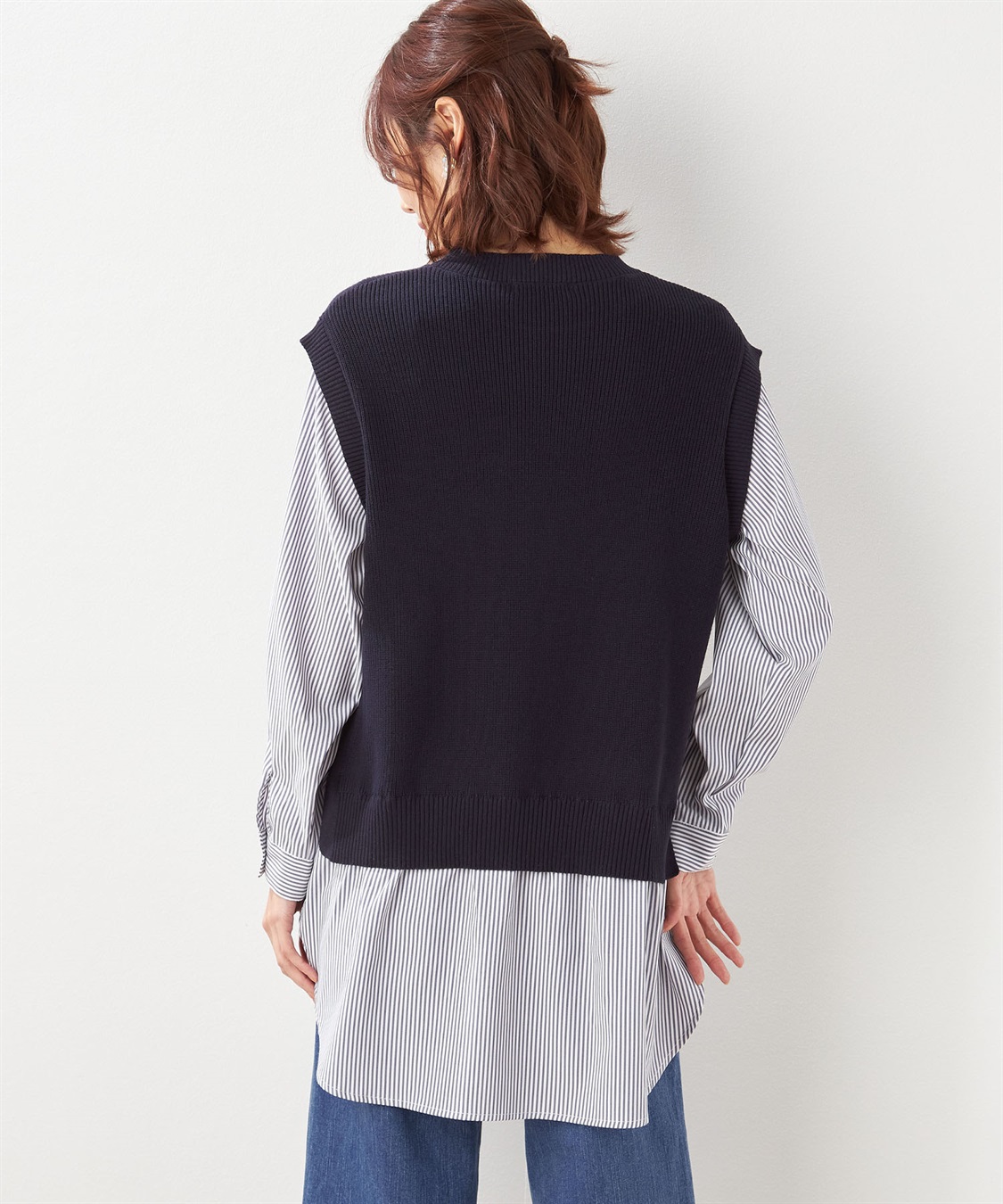 Petit Honfleur レイヤードニットプルオーバー_sub_2