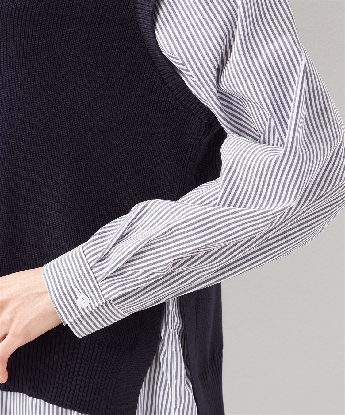 Petit Honfleur レイヤードニットプルオーバー_sub_4