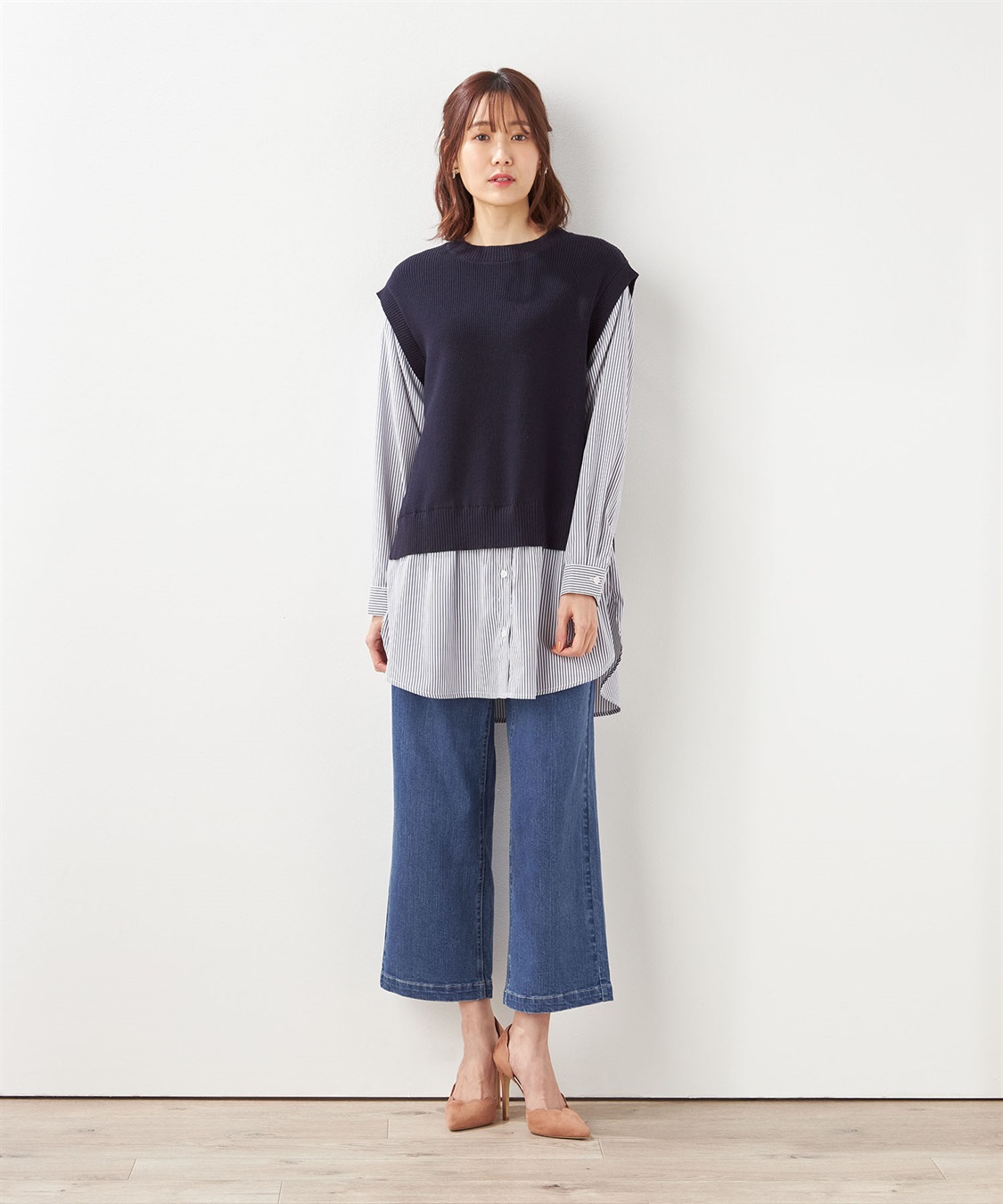 Petit Honfleur レイヤードニットプルオーバー_sub_8