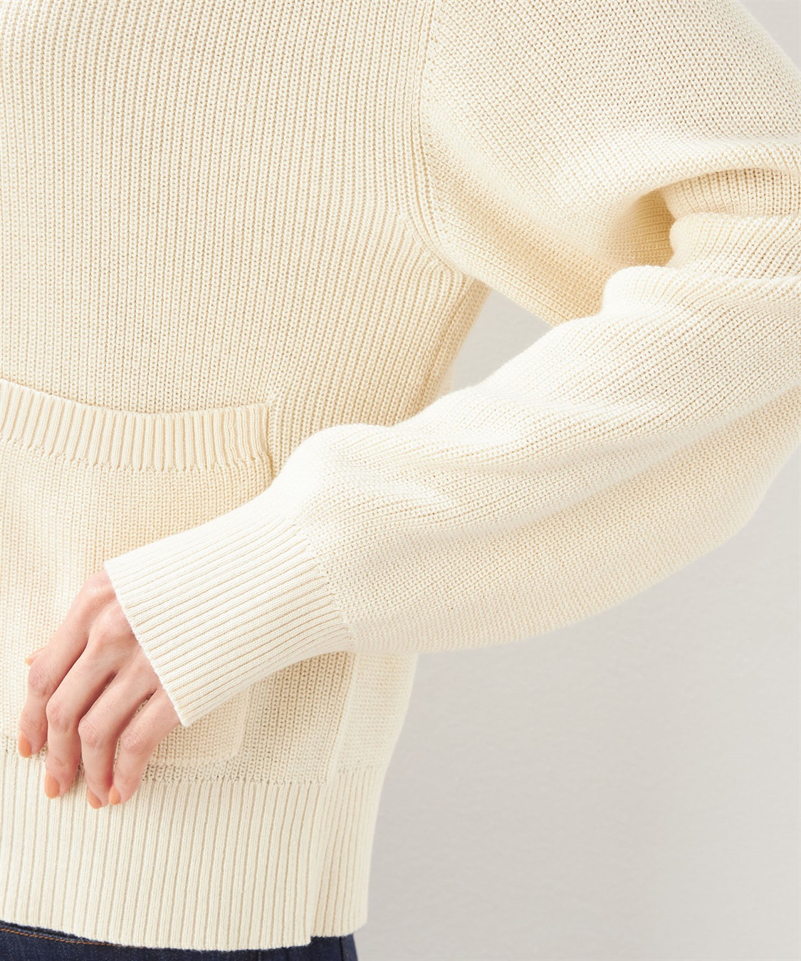 Petit Honfleur 襟付きニットカーディガン_sub_4