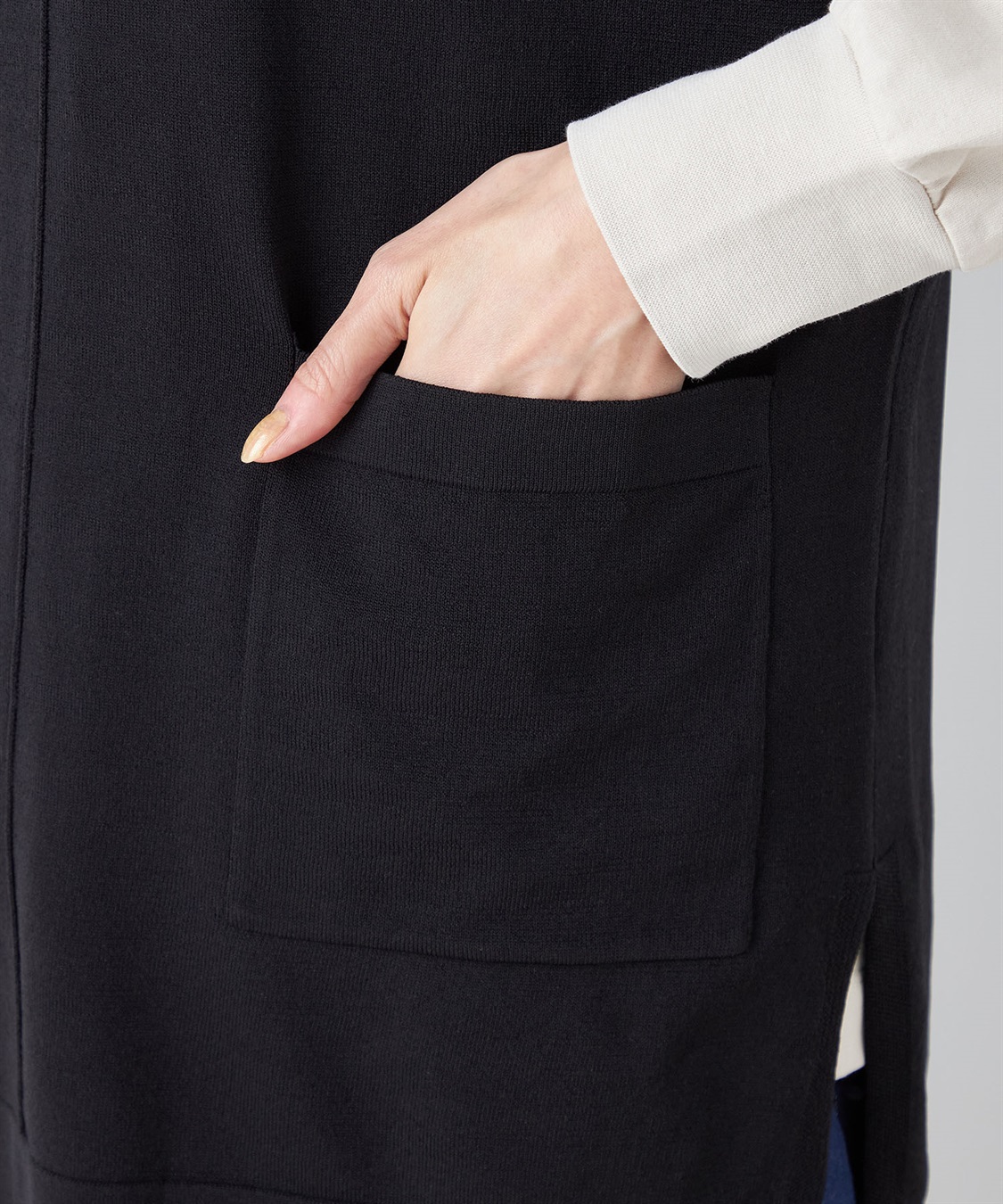 Petit Honfleur Vネックニットベスト_sub_5